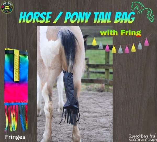 Horse Tail Bag with Fringe Pony Equestrian Equipment Horse Racing Care