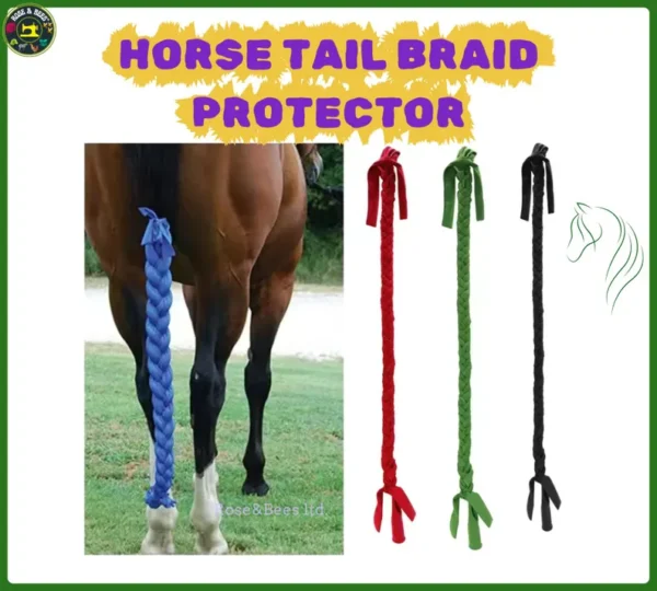 Handcrafted Horse Tail Braid Protector | Durable, Lightweight, Stylish | Protects Against Dirt & Insects | Promotes Healthy Tail Growth Care