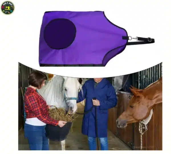 Horse Feed Durable Large Hay Bag For Horses Pony Control Feeding Equestrian - Image 3