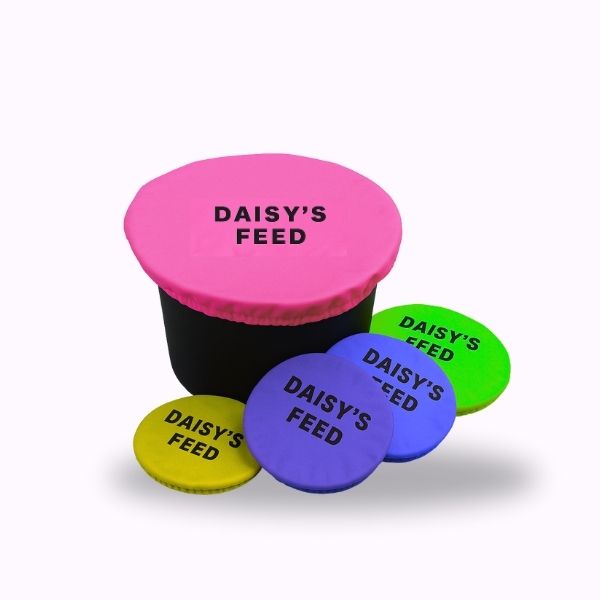 Personalised Embroidered Feed Bucket Covers | Custom Cover