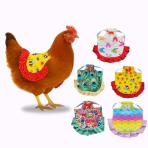 Quilted Ruffled Hen Apron | CHICKEN SADDLE | Poultry Apron