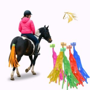 HORSE Hi Viz Reflective Tail Streamers | Adjustable Velcro & Elastic Band